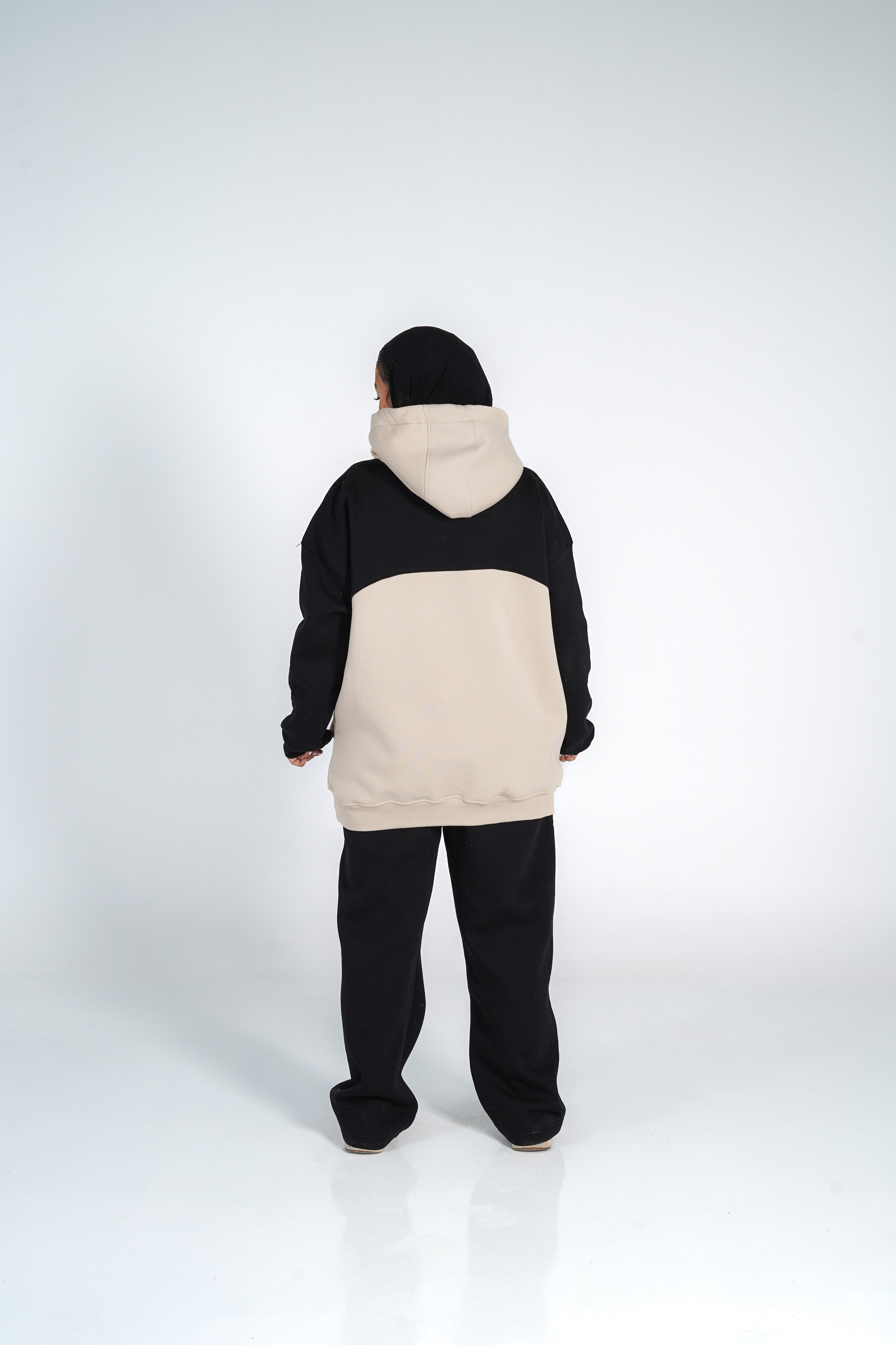 Arigato Set OverSize Hoodi WideLegs Pants Two Tone