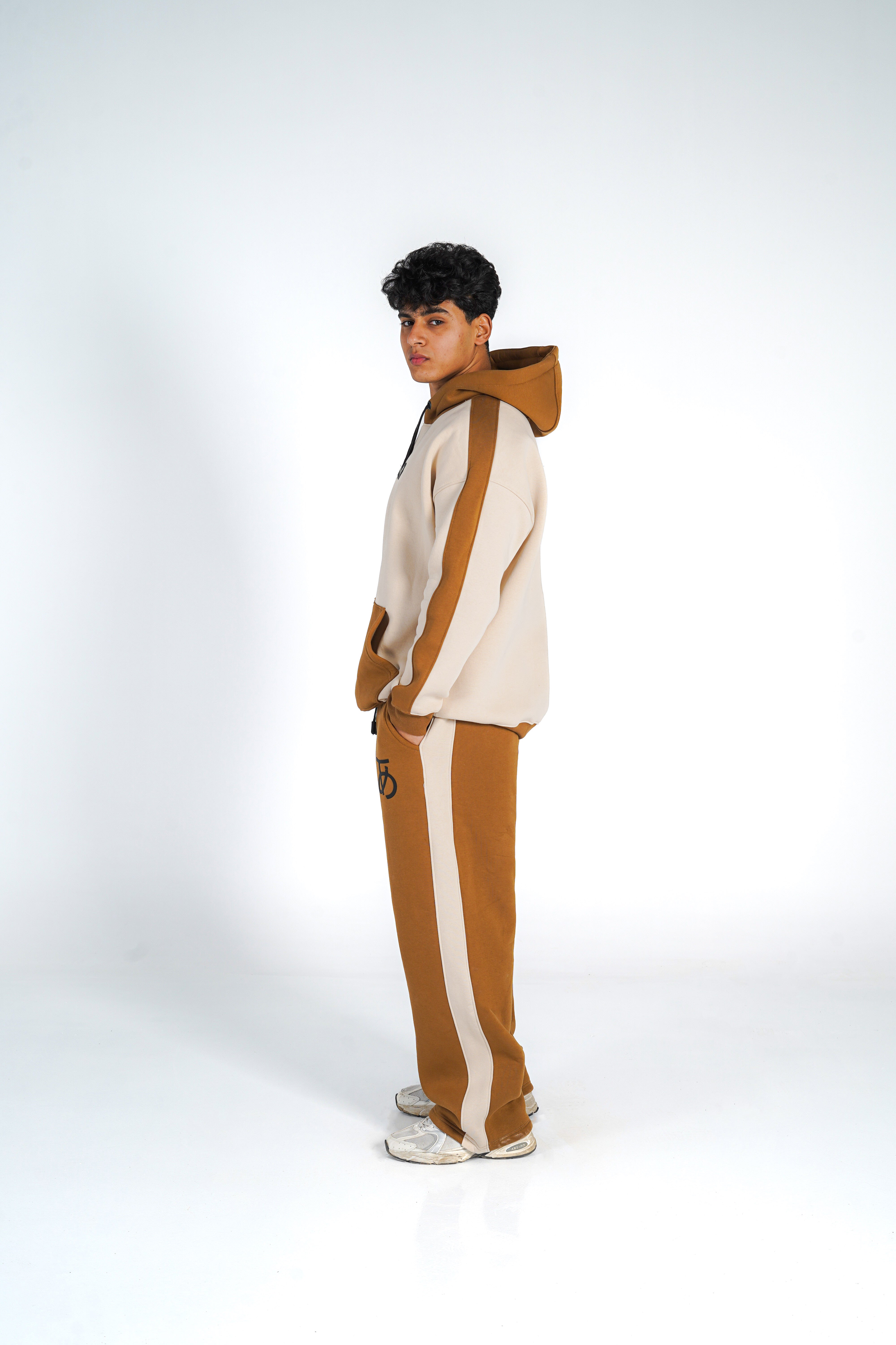 Arigato Set OverSize Hoodi WideLegs Pants Two Tone