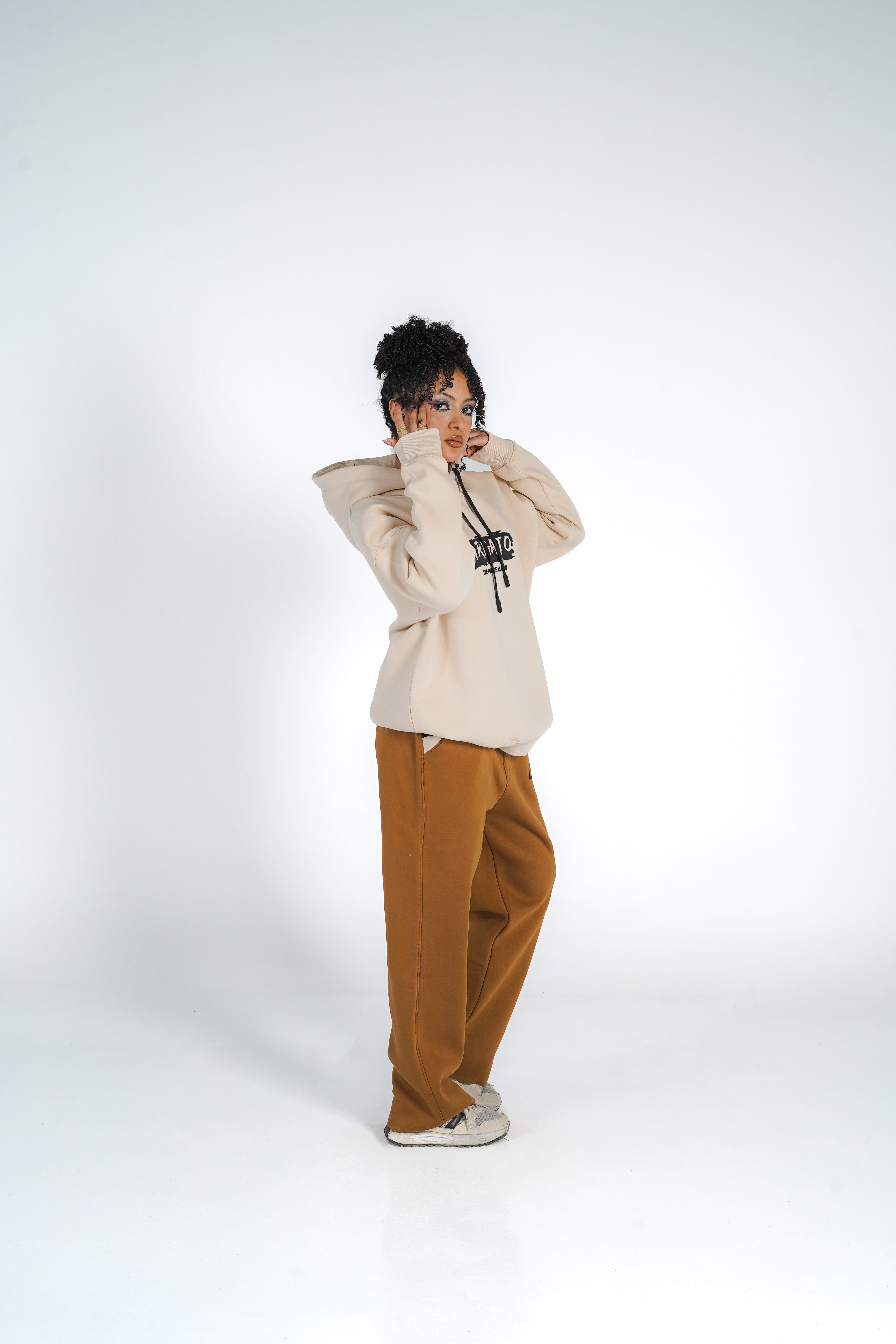 Arigato Set OverSize Hoodi WideLegs Pants color block