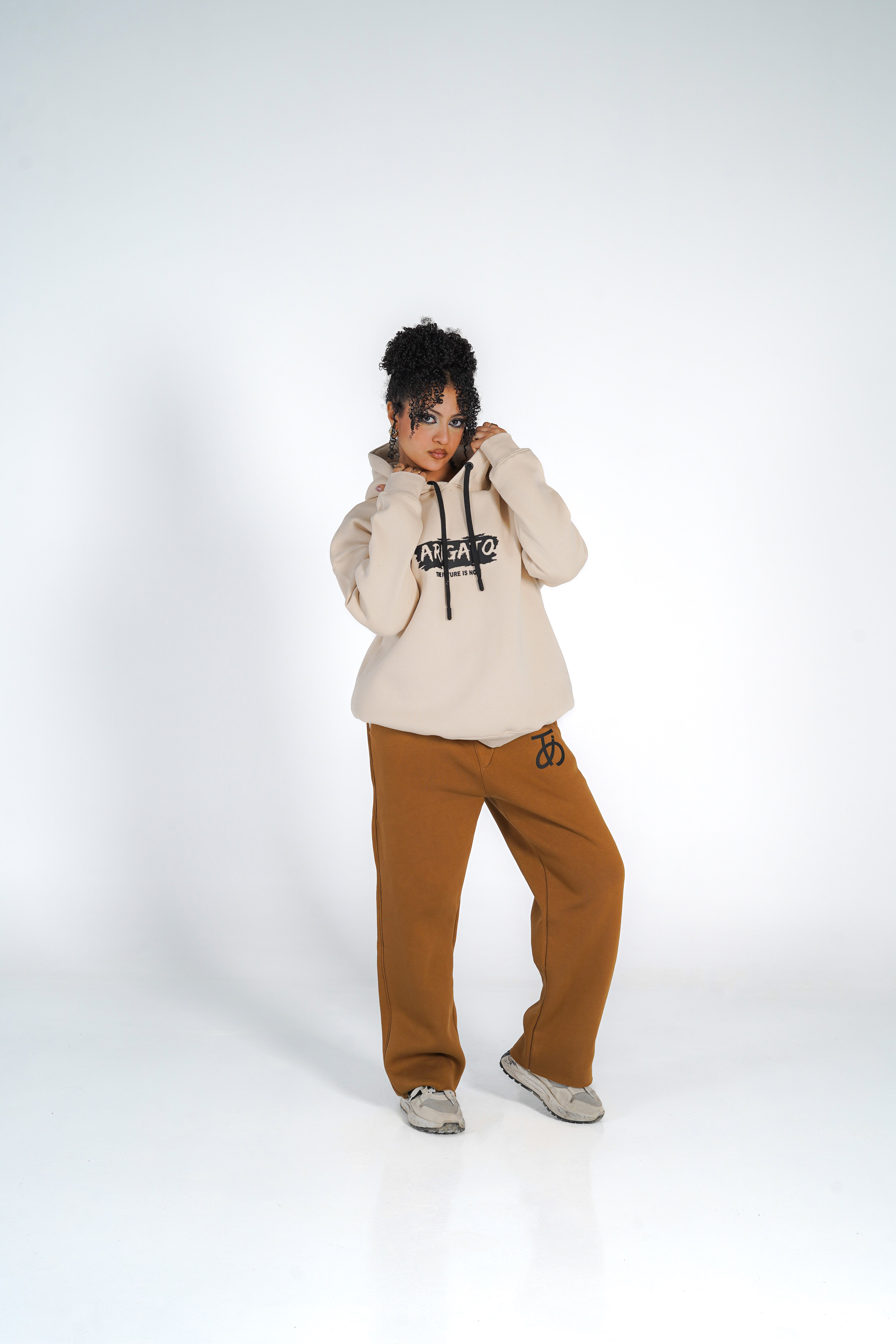 Arigato Set OverSize Hoodi WideLegs Pants color block