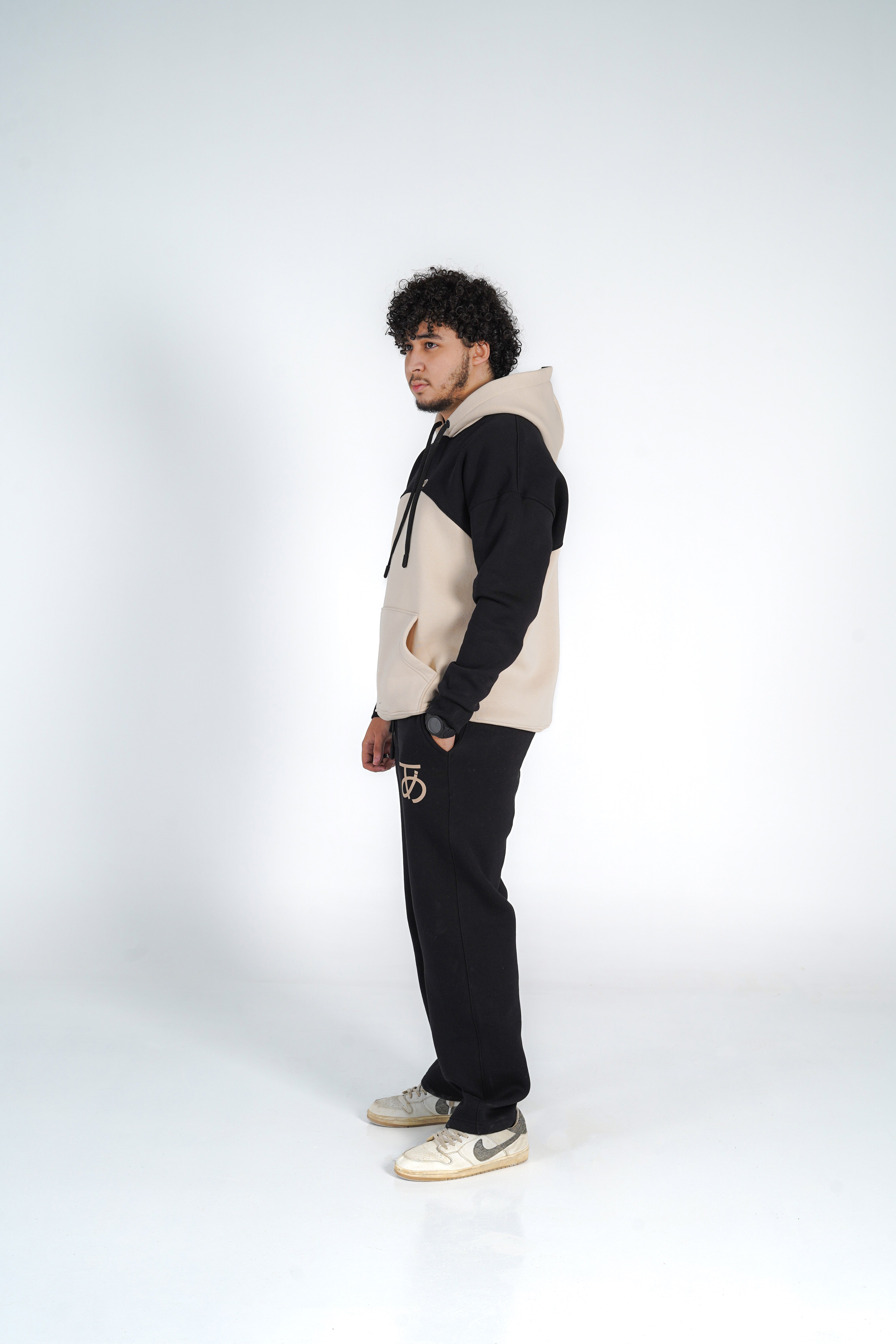 Arigato Set OverSize Hoodi WideLegs Pants Two Tone